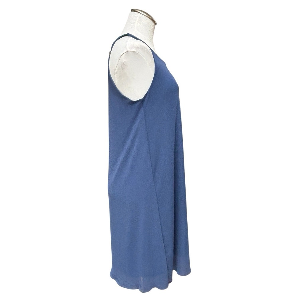 Oiselle Sz 10 Blue Mio Mesh Mini Dress Sleeveless Athletic Comfort Lightweight - Picture 4 of 16